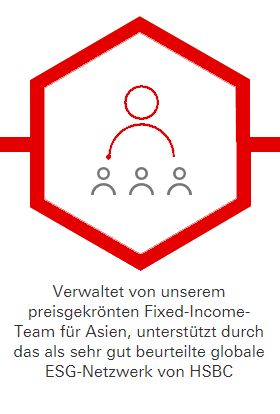 Verwaltet von unserem preisgekrönten Fixed-Income-Team für Asien, unterstützt durch das als sehr gut beurteilte globale ESG-Netzwerk von HSBC