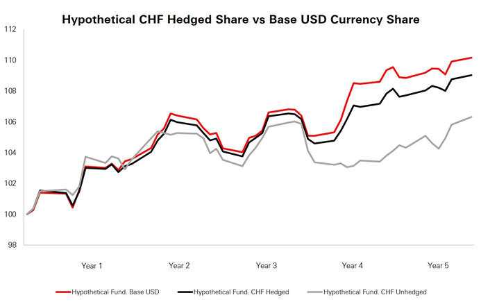 hypothetical example of a hedged share class